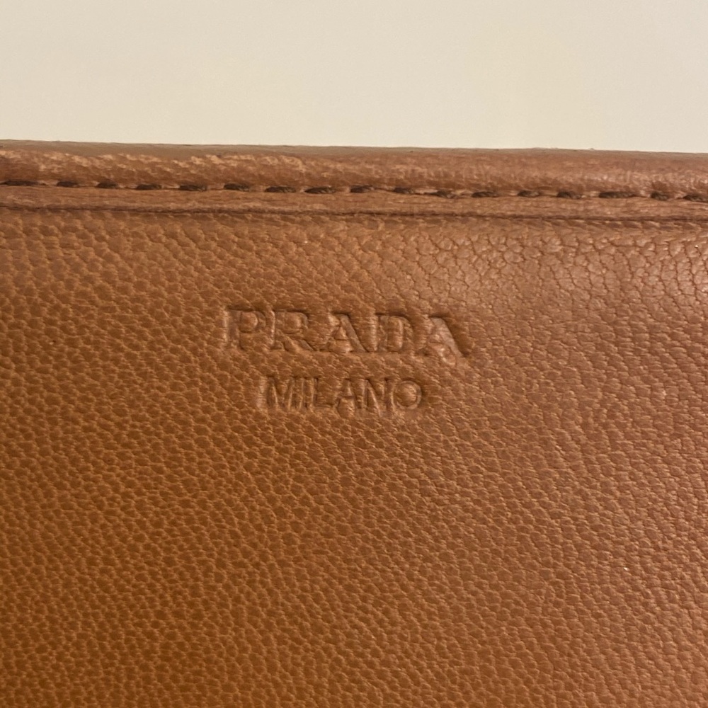 SOLD Brown Leather Prada Wallet - Picture 4 of 14